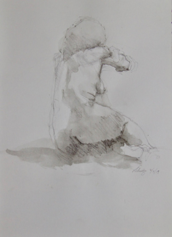 Female Seated Figure by Suzy Schultz