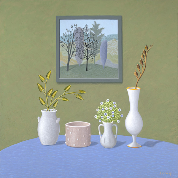 Four Vases or THE ADORATION OF FORMS by JANE TROUP