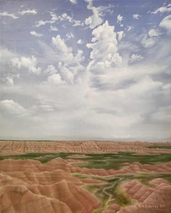 Badlands of South Dakota by Elizabeth A. Zokaites