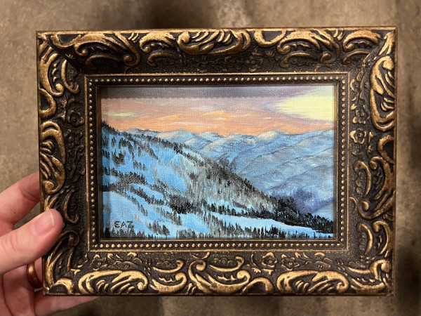 Mountain Sunset by Elizabeth A. Zokaites