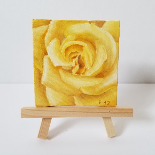 Yellow Rose by Elizabeth A. Zokaites
