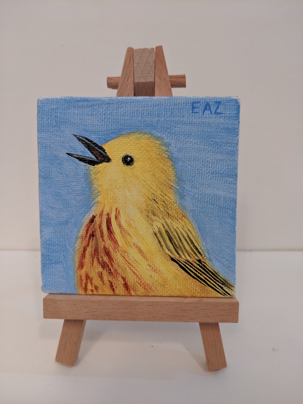 Happy Yellow Bird by Elizabeth A. Zokaites