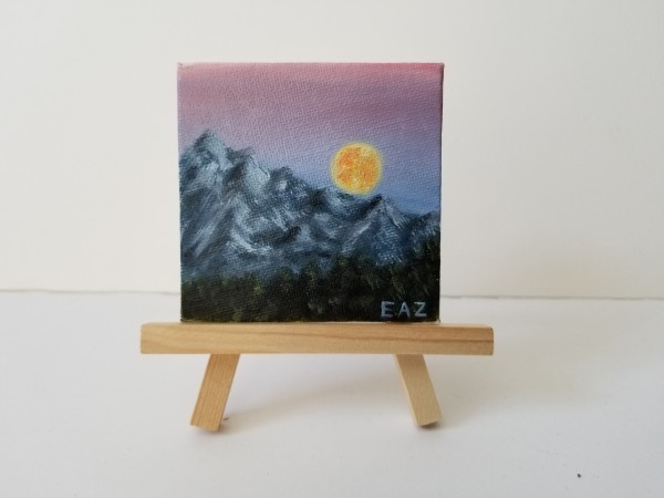 Moonlit Mountains by Elizabeth A. Zokaites