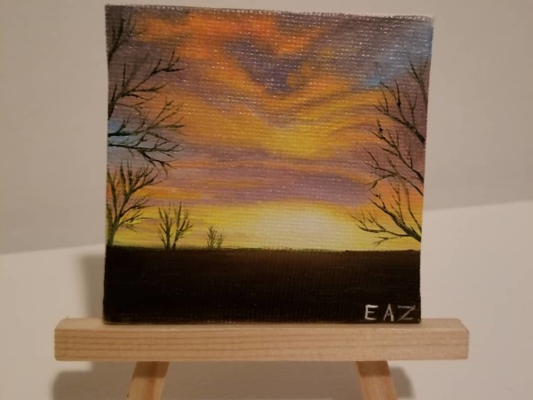 Sun Framed by Trees by Elizabeth A. Zokaites