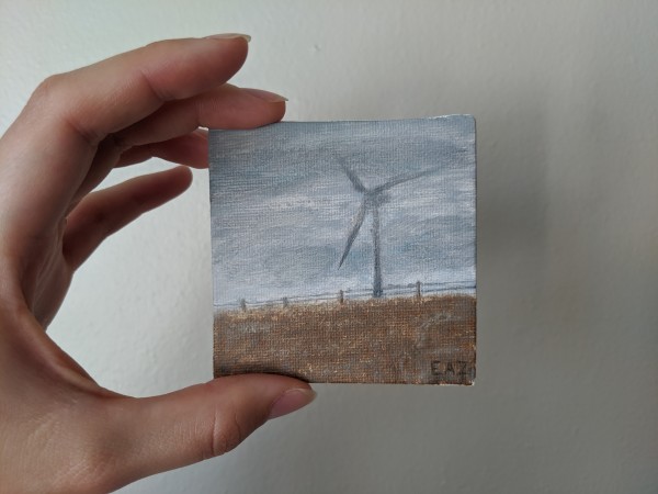 Windmill in Fog by Elizabeth A. Zokaites