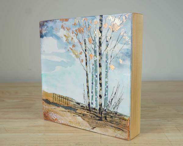 Aspens In Fall by Diane Larouche Ellard