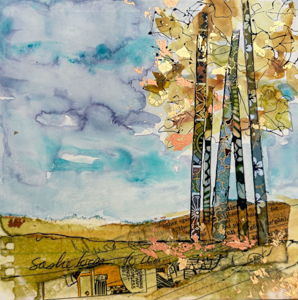 Early Fall Aspens by Diane Larouche Ellard