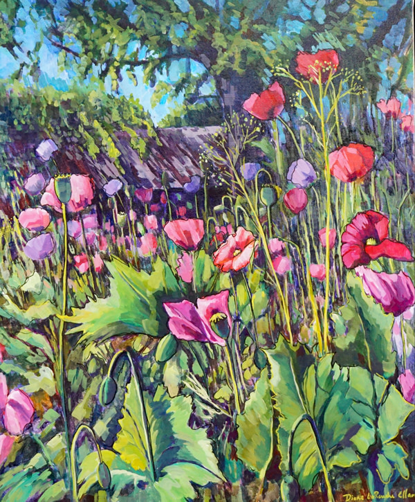 Morning in the Garden by Diane Larouche Ellard