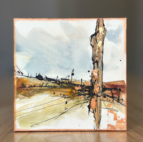 Prairie Fence Abstraction #2 by Diane Larouche Ellard, Image 1.