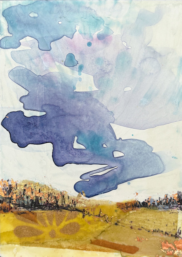 Purple Sky Drama by Diane Larouche Ellard