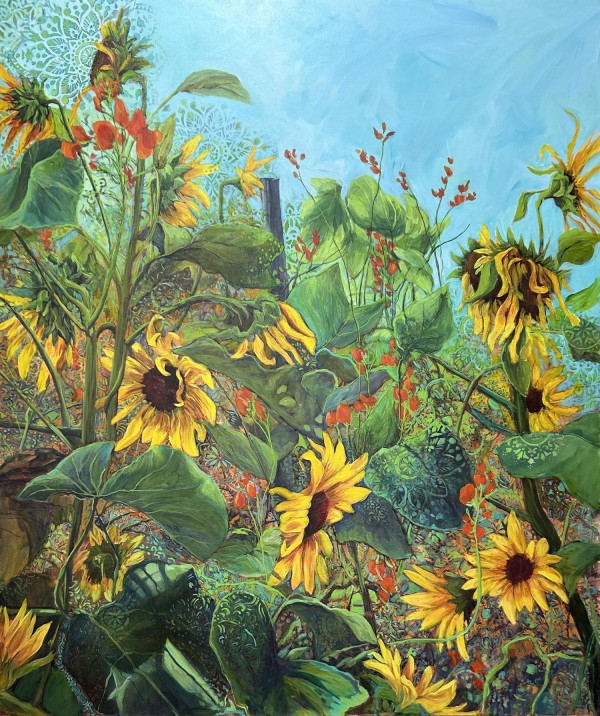 Sunflower Jungle by Diane Larouche Ellard
