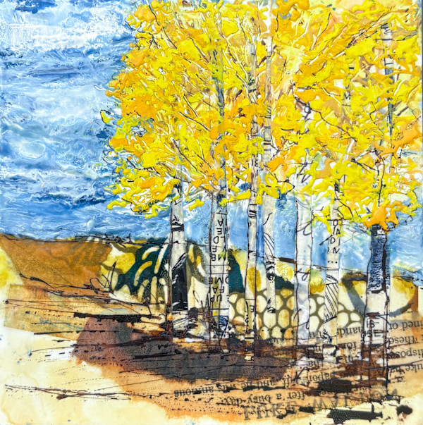 Yellow Aspens by Diane Larouche Ellard
