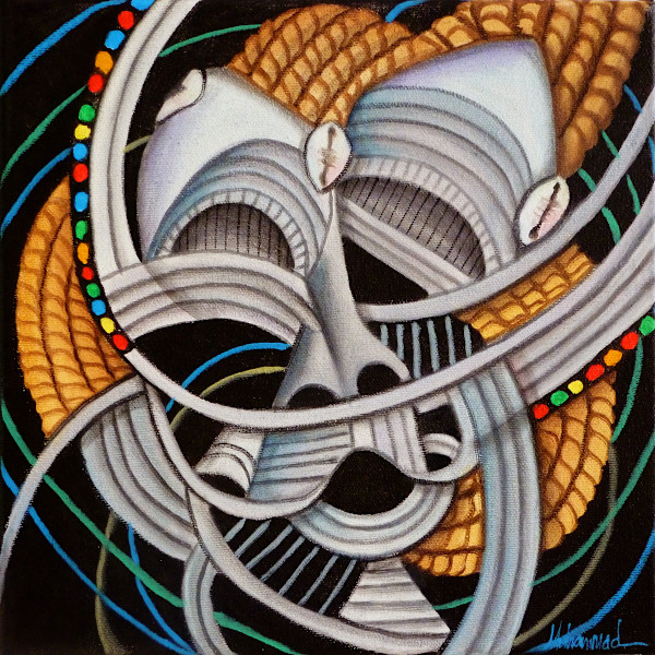 Maruvian Bakuba Mask by Marcella Hayes Muhammad