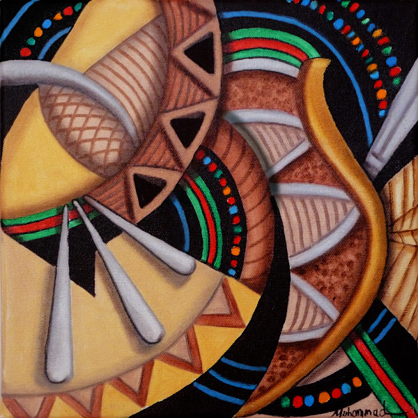 Maruvian Kalimba Mask by Marcella Hayes Muhammad