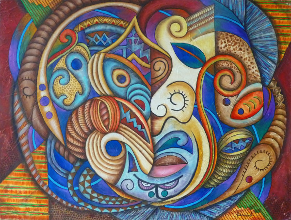 Maruvian Masks Of Power by Marcella Hayes Muhammad