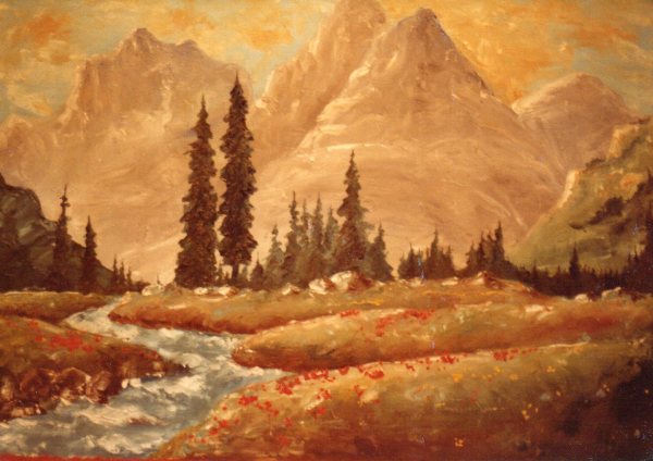 Mountain Scene by Carol Zirkle