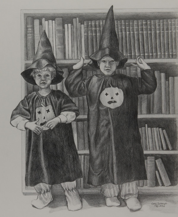 Me and My Brother at Halloween by Carol Zirkle
