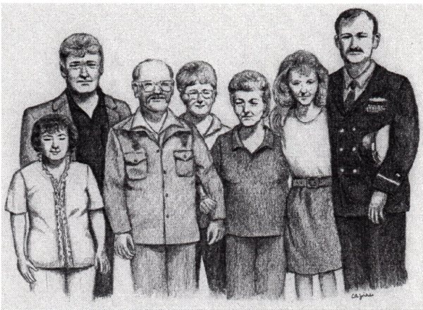 Portrait of Jim's Family by Carol Zirkle
