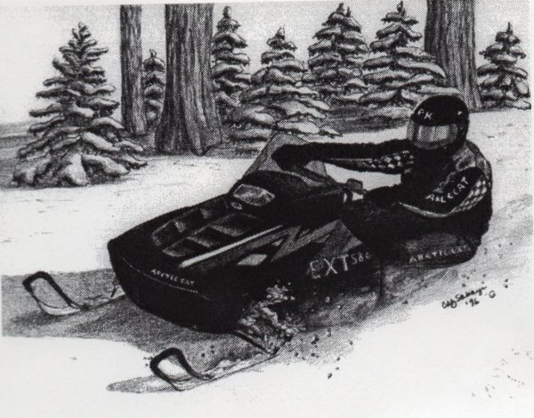 Snowmobiler by Carol Zirkle