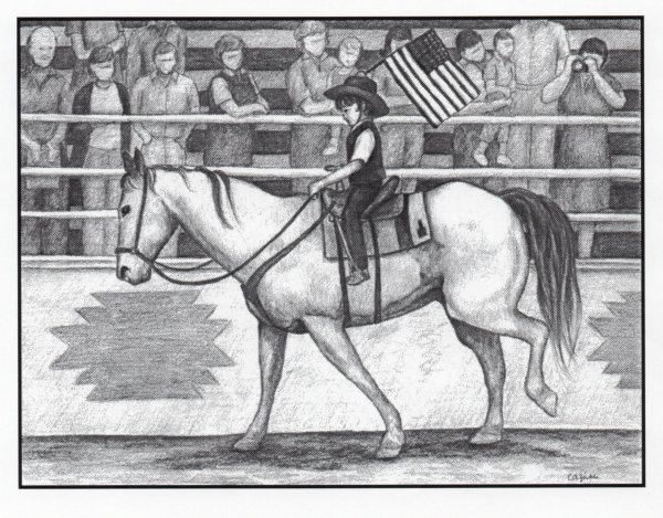 2000 Cowboy Calendar - Rodeo Parade by Carol Zirkle