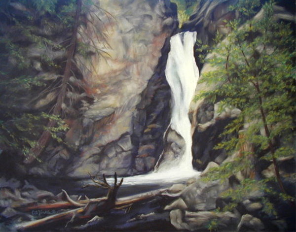 Crow Creek Falls by Carol Zirkle