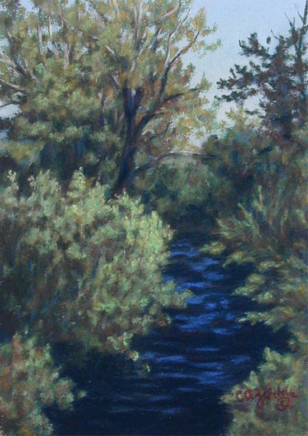 Crow Creek from the Bridge by Carol Zirkle