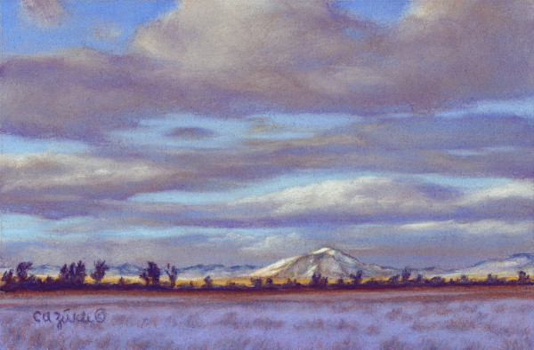 First Snow on Lone Mountain by Carol Zirkle