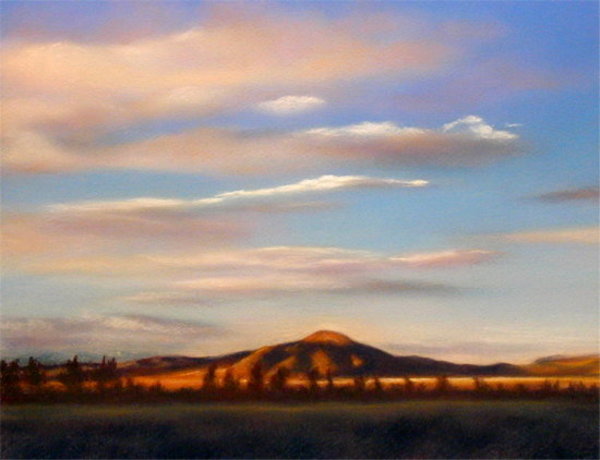 Lone Mountain at First Light by Carol Zirkle