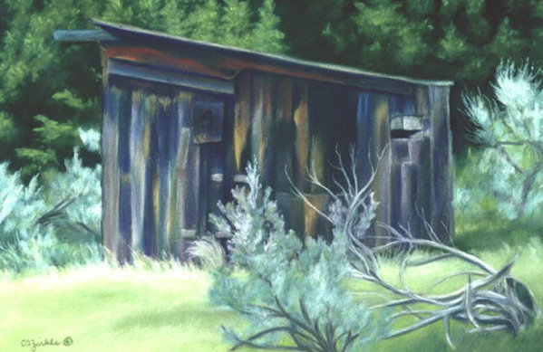 Miner's Cabin by Carol Zirkle