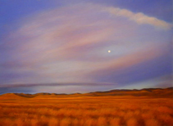 Moon Greets the Day II - ERASED by Carol Zirkle