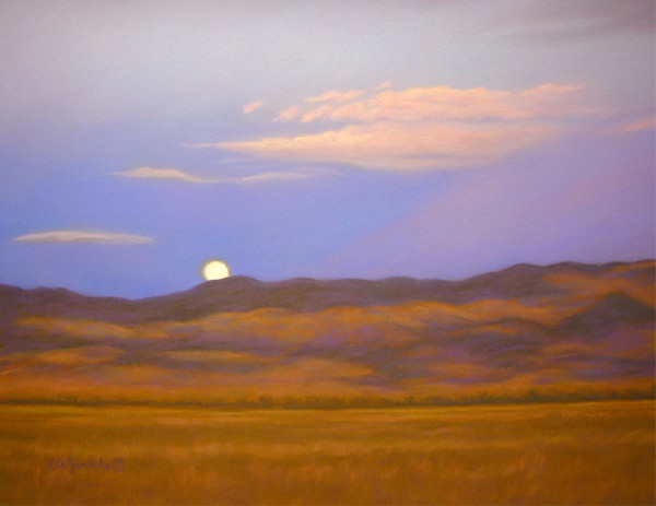 Moon Setting by Carol Zirkle