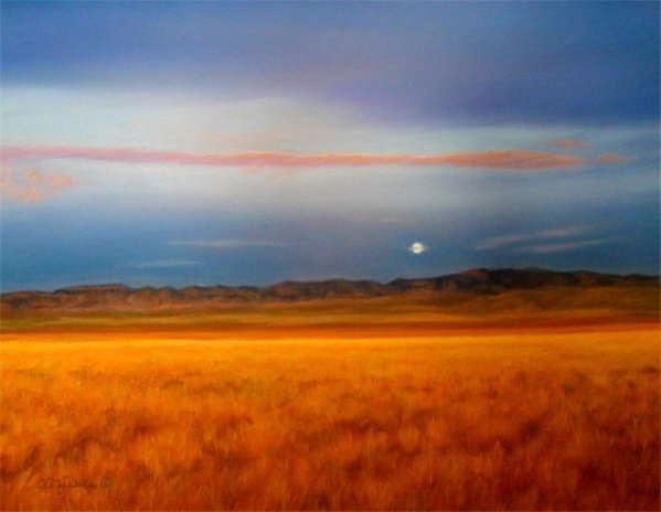 October Moon Rising by Carol Zirkle