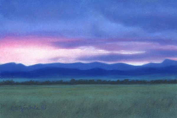 Touch of Pink in Blue by Carol Zirkle