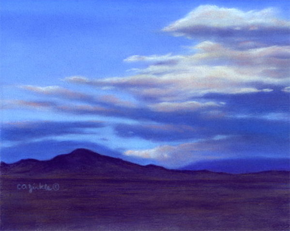 White Clouds Over Blue by Carol Zirkle