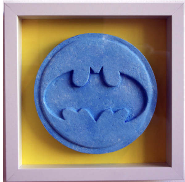 Love is a Drug - Batman (embossed) by Dean Zeus Coleman