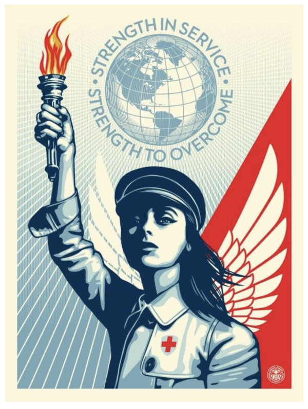 Angel of Hope and Strength by Shepard  Fairey