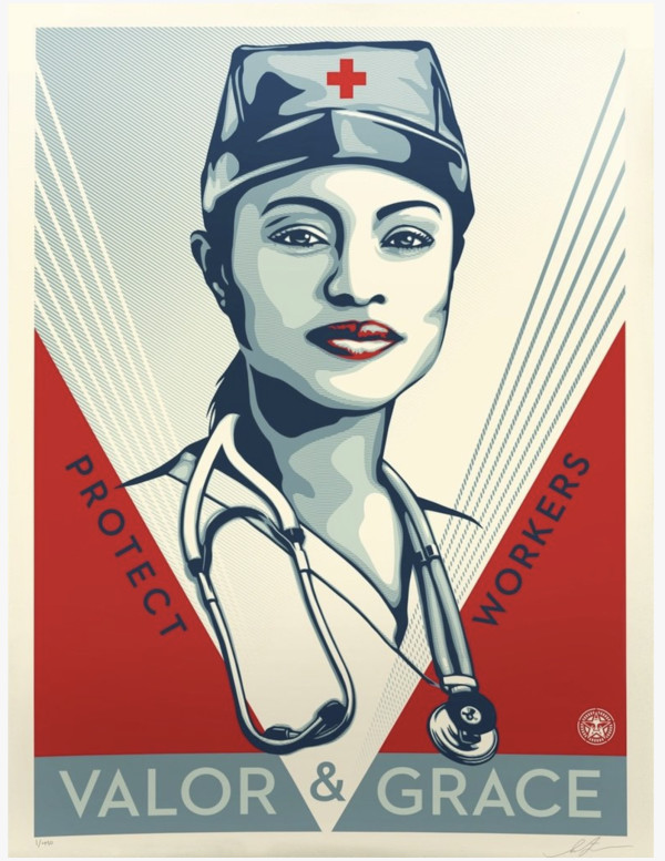 Valor & Grace Nurse by Shepard  Fairey
