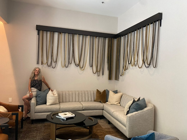 Swags  pair for San Antonio Intercontinental Hotel Lobby by Beth Kamhi - BRK Enterprises LLC, Image 6.