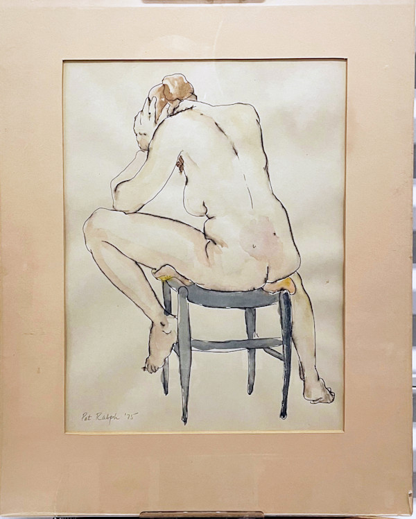 Nude Seated Backwards by Pat Ralph