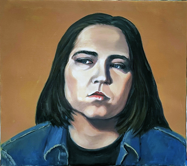 Portrait in Blue Denim by Pat Ralph