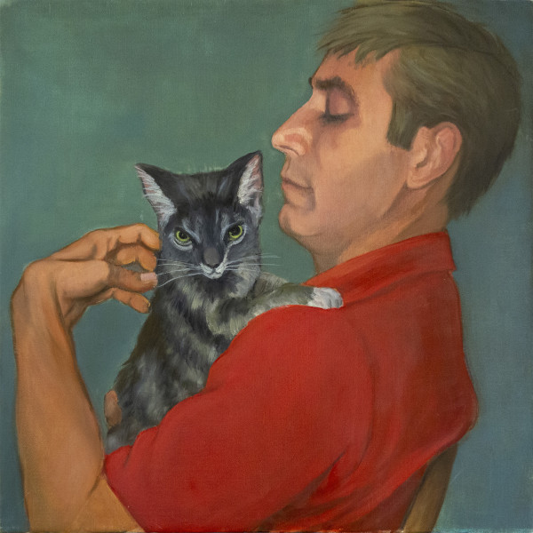 Untitled #308 (Steve with Kitten) by Pat Ralph