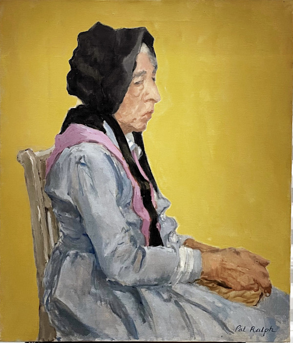 Woman with Black Bonnet by Pat Ralph