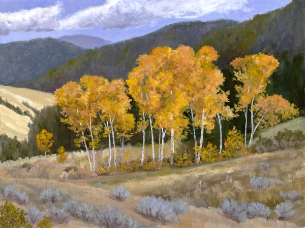 Aspens Over Beaver Creek by Annie McCoy