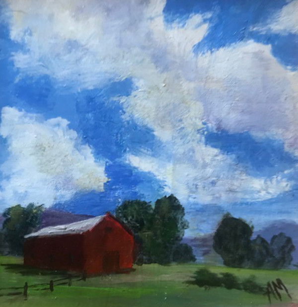 Summer Red Barn One by Annie McCoy