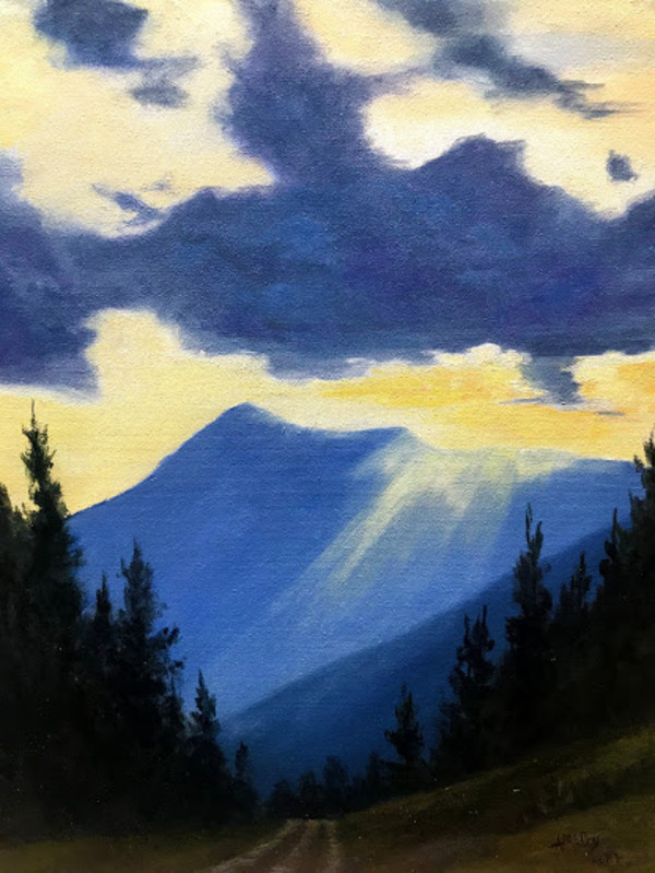 Sunset over Electric Peak by Annie McCoy