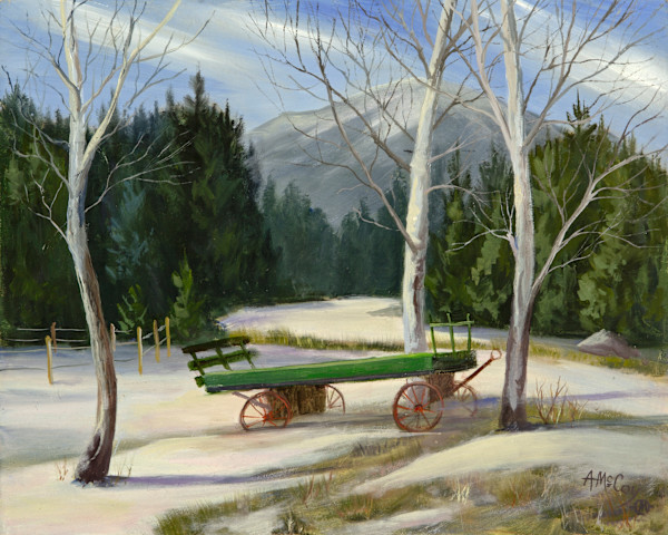 The Wagon on the North Fork Road by Annie McCoy, Image 1.