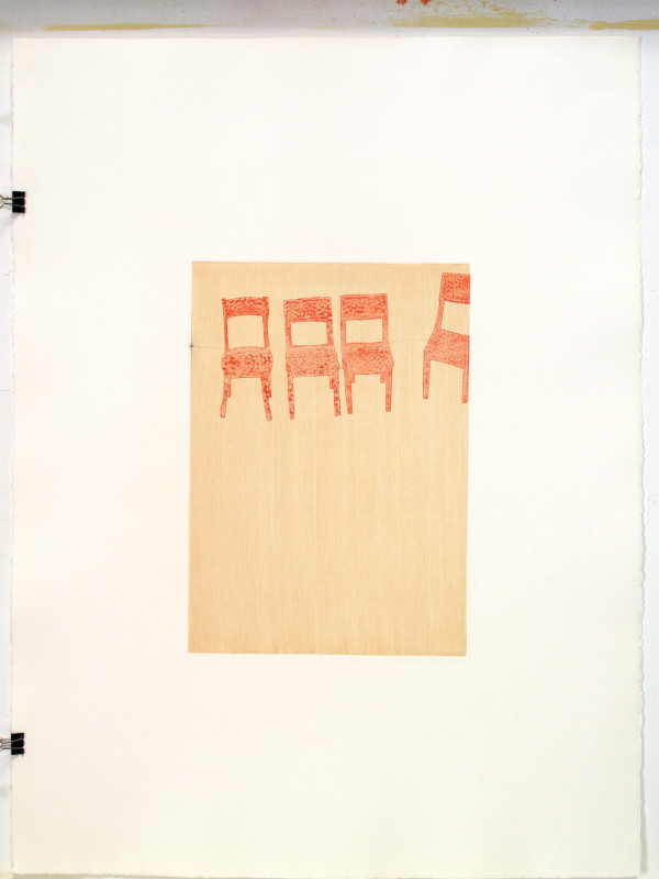 Untitled Monoprint - 28 by Daniel Kohn