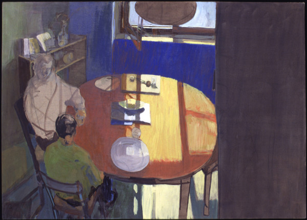 Changy Table with Two Figures by Daniel Kohn