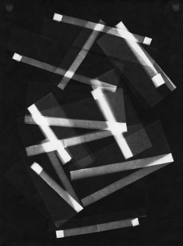Photogram 2: Paper Gliders, B/W, Limited edition of 3 by Emily Hawkins Studio