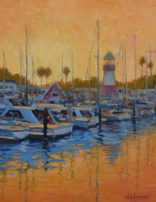 Harbor Sunset by Vicki Pedersen
